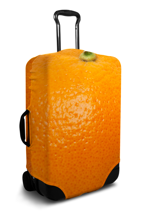 Orange fruit suitcase cover