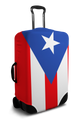 Custom Suitcase Cover - Puerto Rico Flag Design