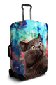 Custom Suitcase Cover - Space Cat Design