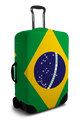 Brazil Flag - Luggage Cover/Suitcase Cover
