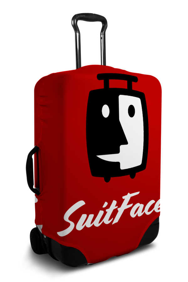 Custom luggage cover with personalized brand logo