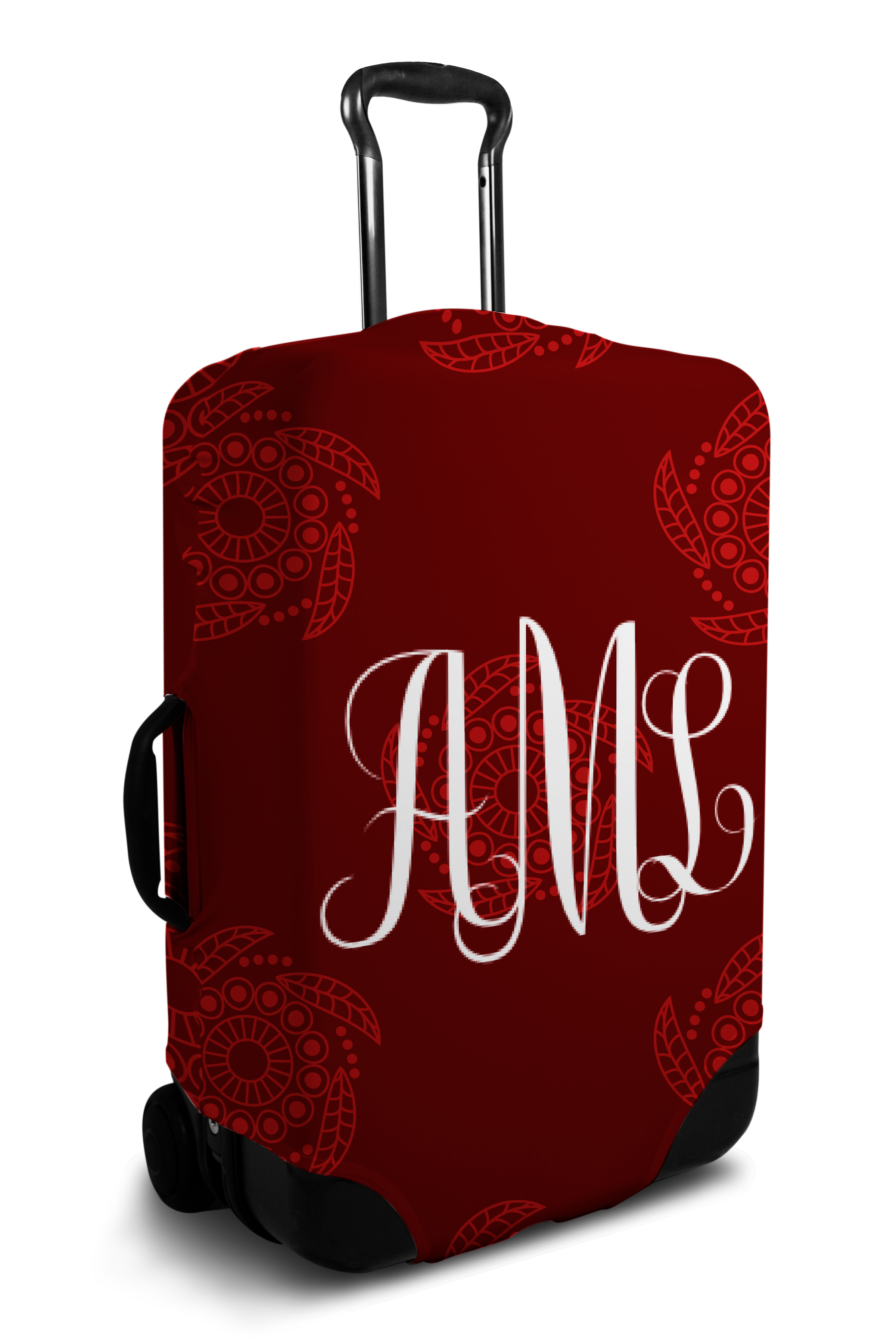 Initials on suitcase on sale