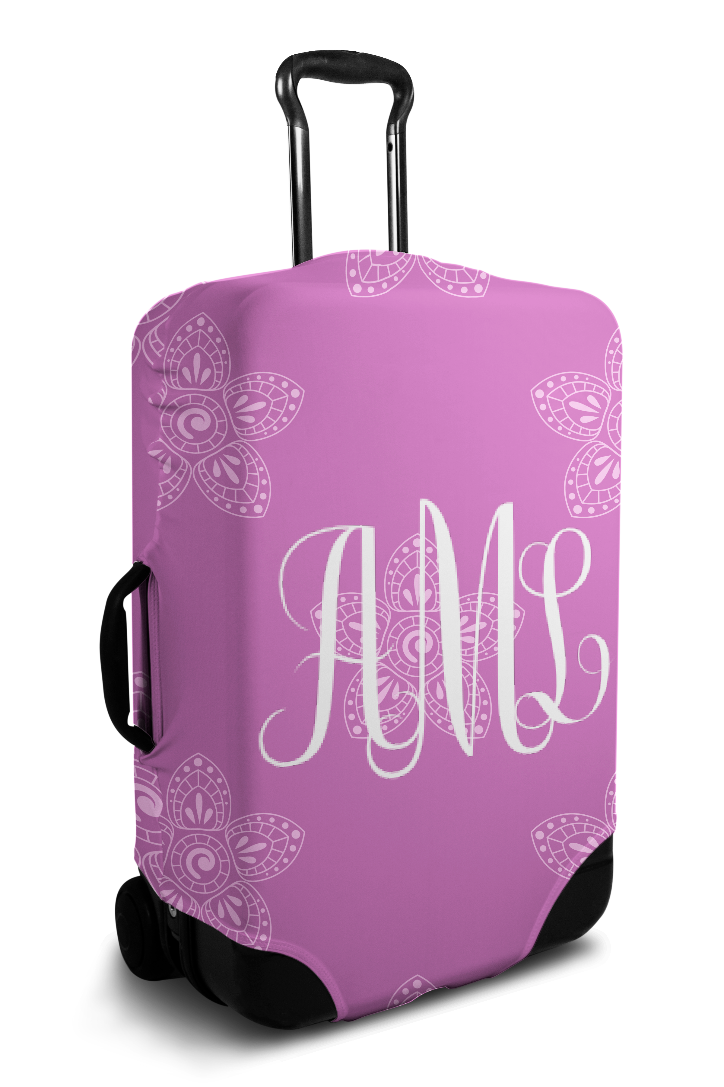 Custom Luggage Cover Monogram Initials SuitFaces