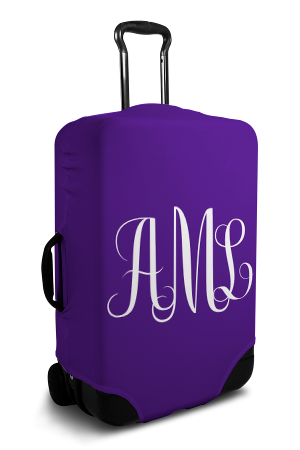Custom Luggage Cover - Monogram Initials